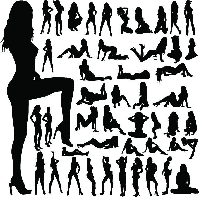 free vector Female legs feature vector